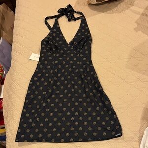 Mini black and printed dress